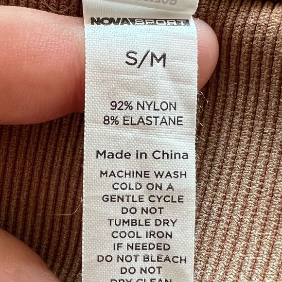 Nova Sport leggings athletic athleisure work out small medium brown - Picture 7 of 8